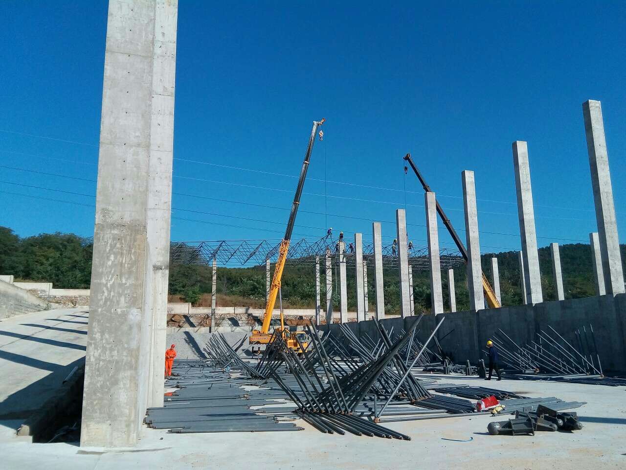 广元搅拌站网架